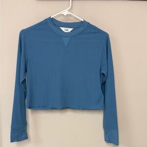 Athleta Girl: Girls Lightweight Long Sleeve Waffle Knit Crop Tee, Size M (8-10)